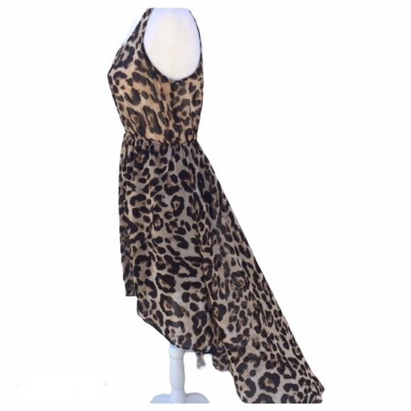 Sans Souci Dresses & Skirts - Animal Print Hi Lo Dress Sleeveless Small
